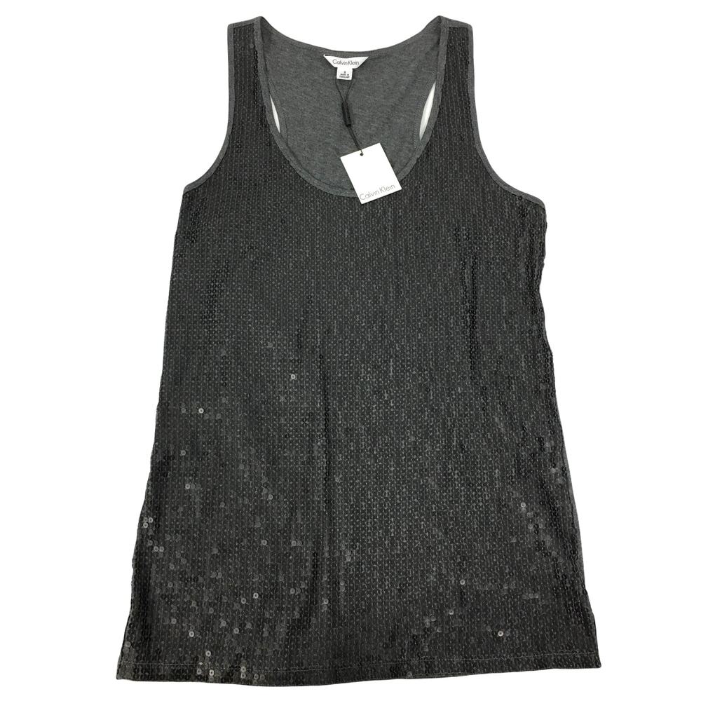 New Calvin Klein sequin top size Small